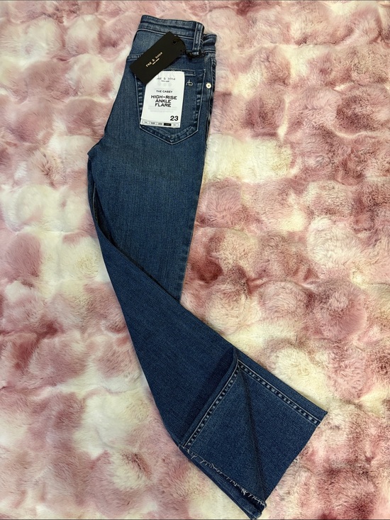 rag & bone Denim - rag & bone Dark Blue High-Rise Flare Jeans